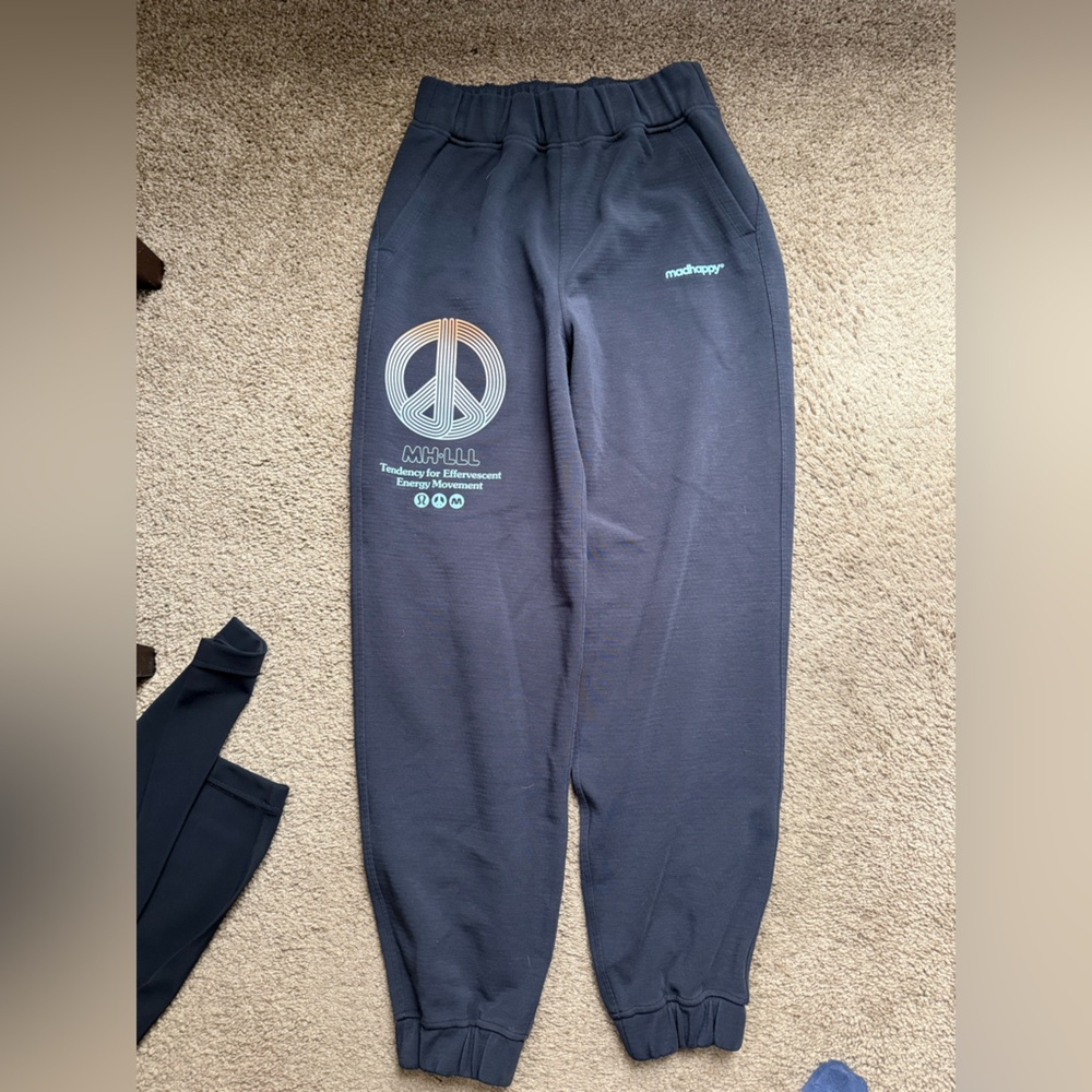 Lululemon x mad happy joggers